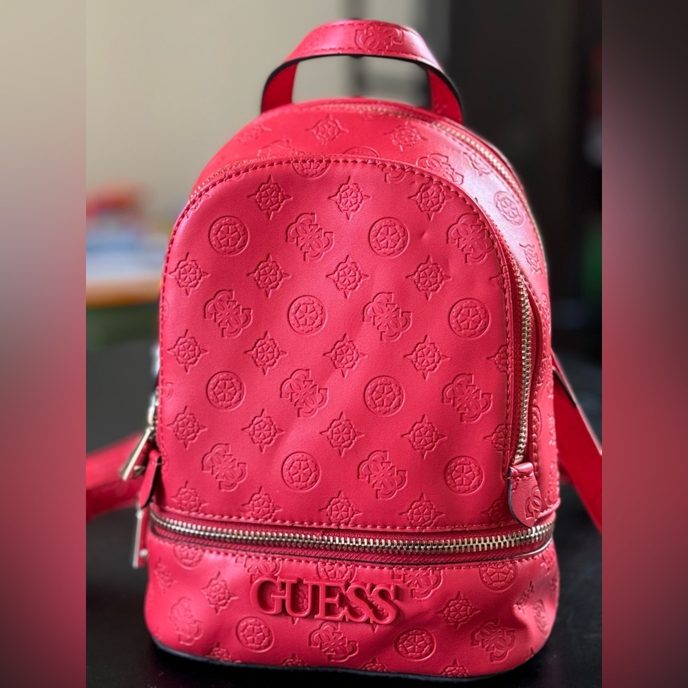 Guess Debossed Logo Mini Backpack